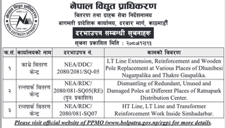 Bid Invitation from NEA for three works