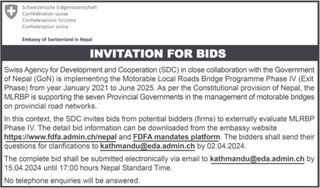 INVITATION FOR BIDS for MLRBP Phase IV