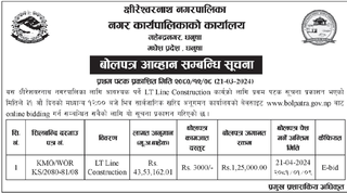 Bid Invitation for LT Line Construction