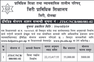 Invitation for E-bid from CTEVT