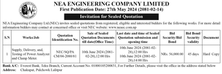 NEA Engineering Company- Invitation for Sealed Quotation