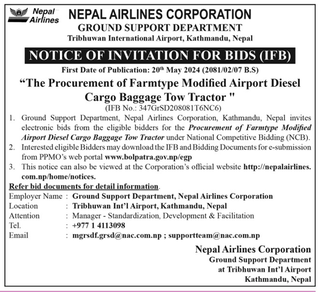The Procurement of Farmtype Modified Airport Diesel Cargo Baggage Tow Tractor 