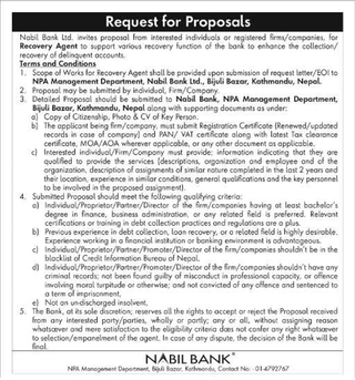 Nabil Bank Ltd request for proposal